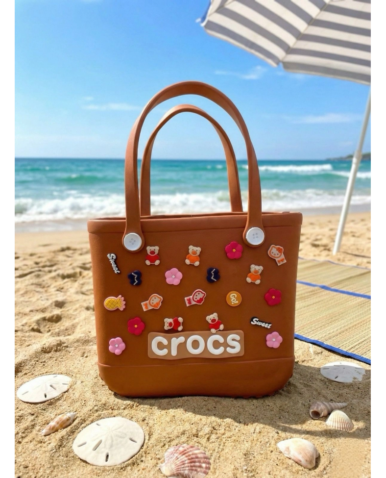 Crocs Stil Jibbitzli Kadın Plaj Çantası Somersan Giyim | Kadın, Erkek ve Çocuk Moda
