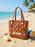 Crocs Stil Jibbitzli Kadın Plaj Çantası Somersan Giyim | Kadın, Erkek ve Çocuk Moda