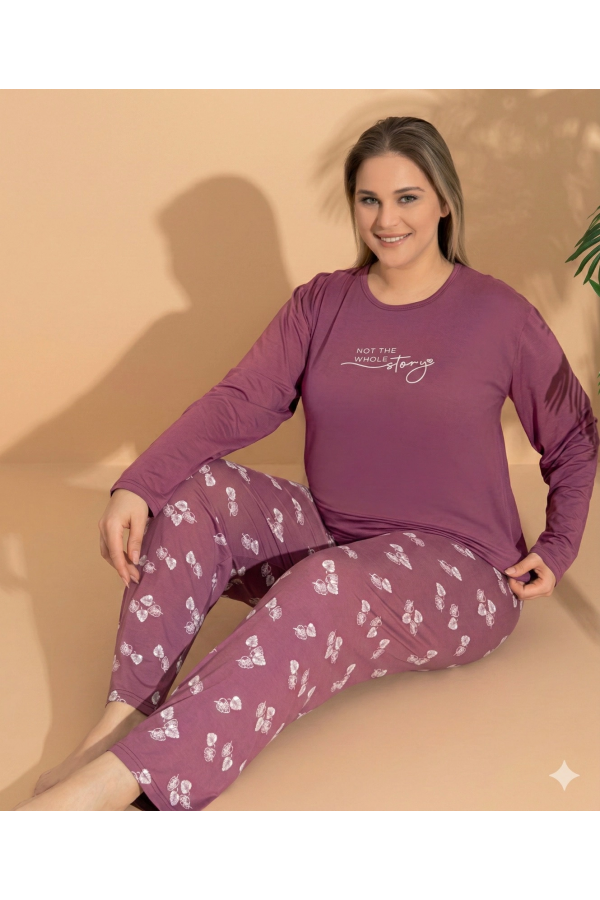 Boyraz ML-01244 Kadın Battal Pijama Takımı