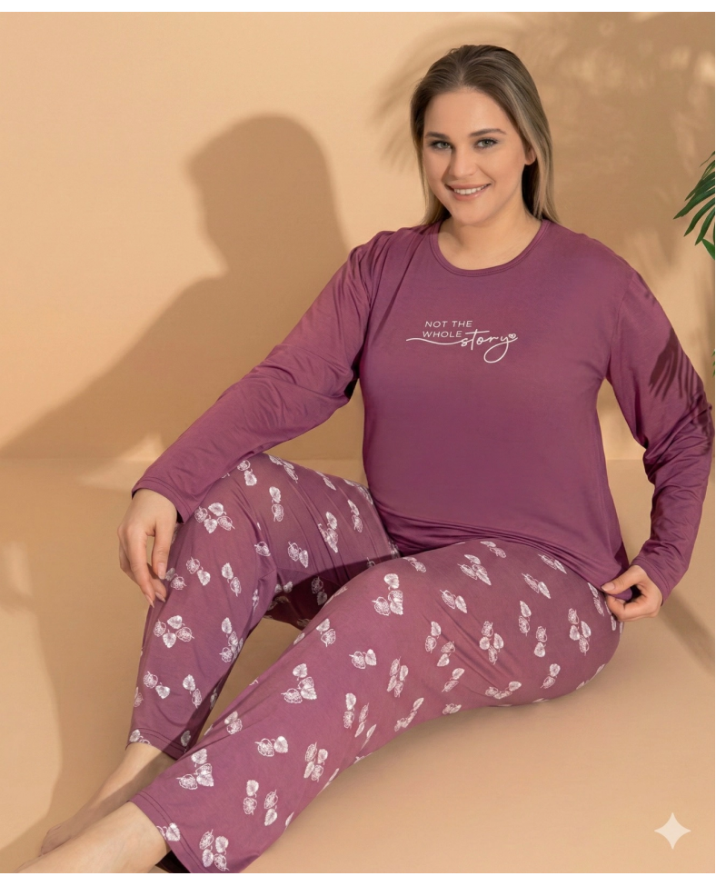 Boyraz ML-01244 Kadın Battal Pijama Takımı