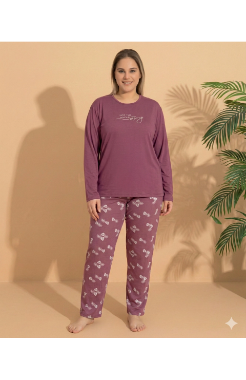 Boyraz ML-01244 Kadın Battal Pijama Takımı