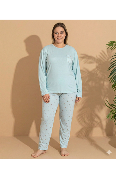 Boyraz ML-01096 Kadın Battal Pijama Takımı
