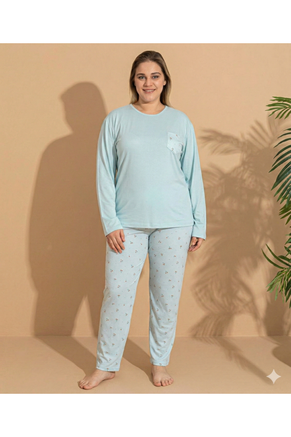 Boyraz ML-01096 Kadın Battal Pijama Takımı
