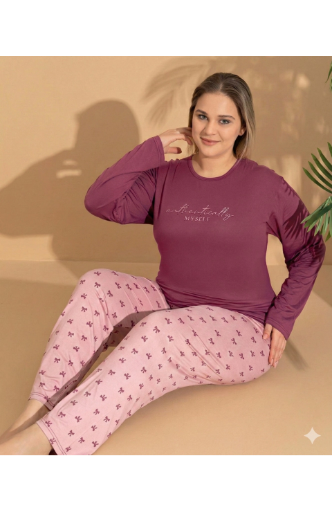 Boyraz ML-01145 Kadın Battal Pijama Takımı