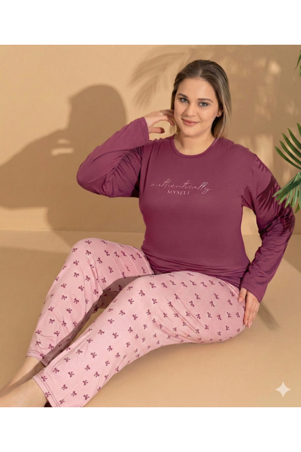 Boyraz ML-01145 Kadın Battal Pijama Takımı