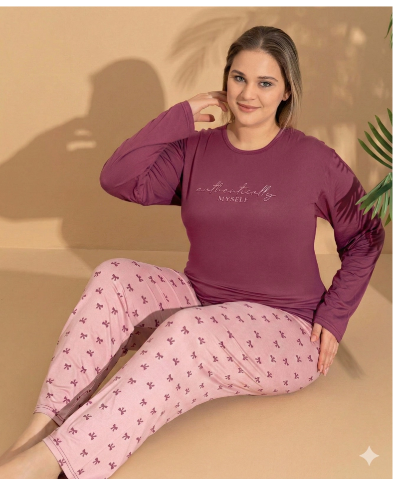 Boyraz ML-01145 Kadın Battal Pijama Takımı