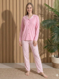 Boyraz ML-01025 Kadın Milan Uzun Kol Pijama Takımı