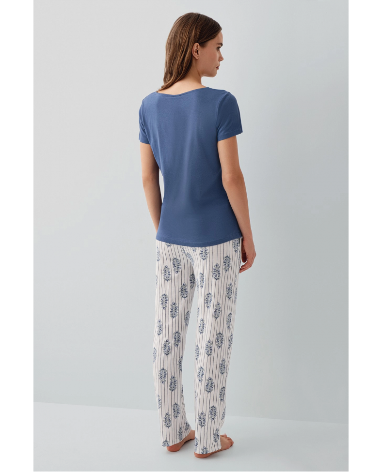 Pierre Cardin 9214-S Kadın Kısa Kol Pijama Takımı