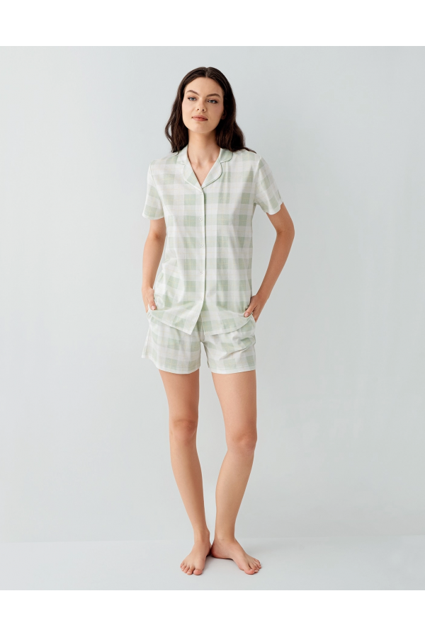 Arnetta 3578-S Kadın Gömlek Pijama Şort Takım
