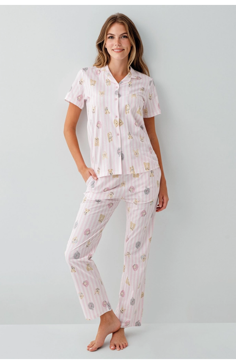 RolyPoly 3809-S Kadın Gömlek Pijama Takım