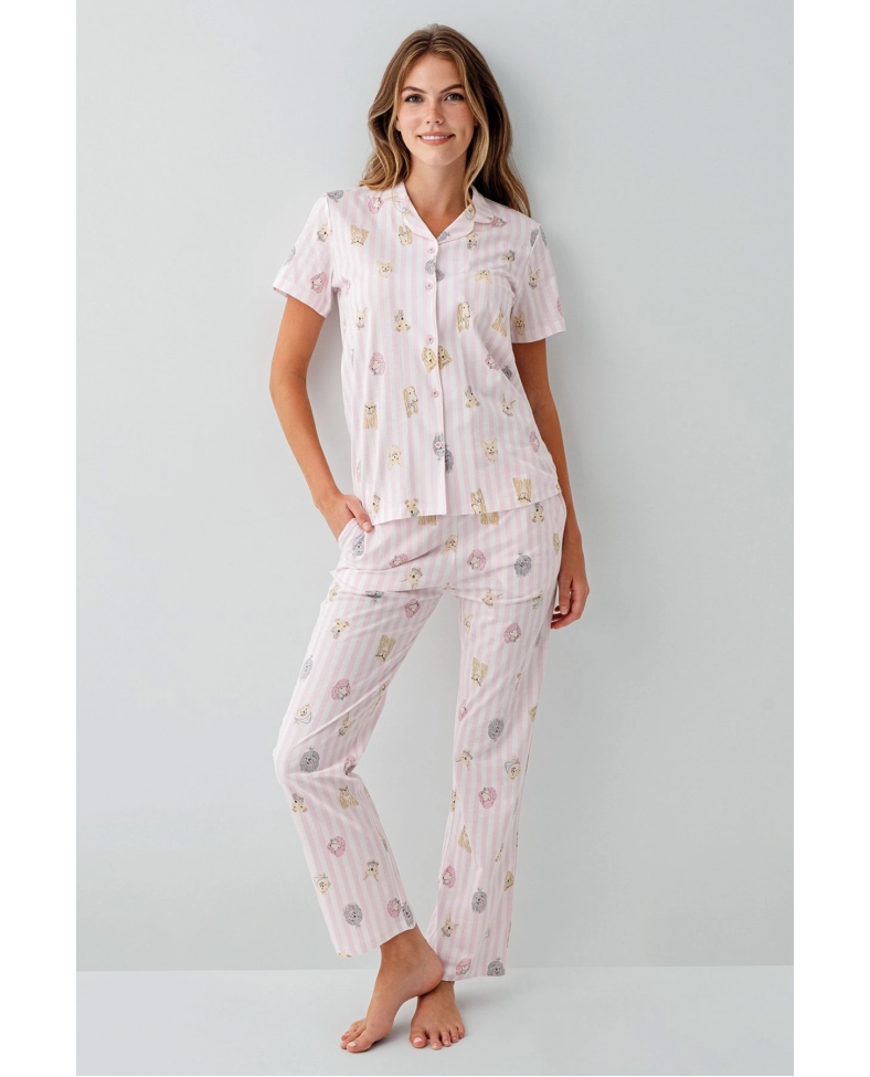 RolyPoly 3809-S Kadın Gömlek Pijama Takım