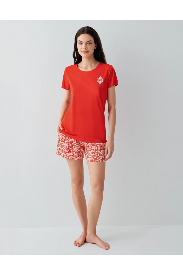 Arnetta 3612-X Kadın Battal Şort Takım