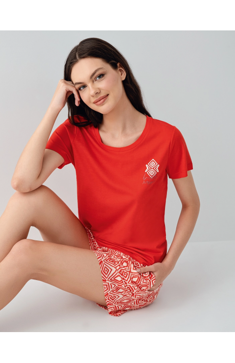 Arnetta 3612-X Kadın Battal Şort Takım