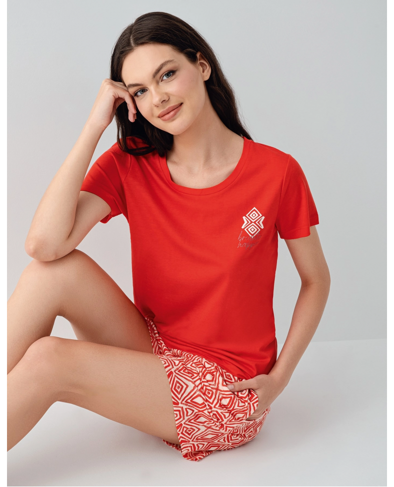 Arnetta 3612-X Kadın Battal Şort Takım