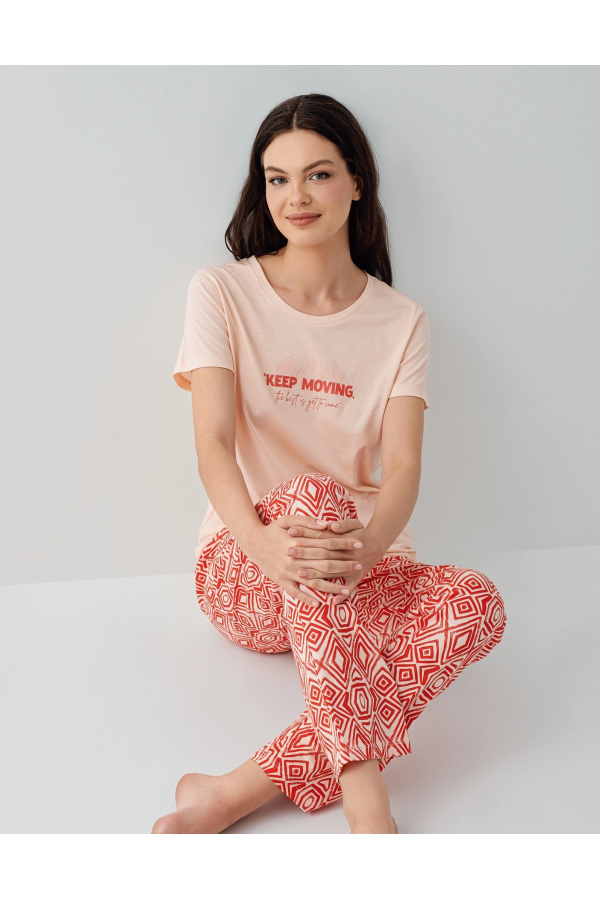 Arnetta 3611-X Kadın Kısa Kol Pijama Takım