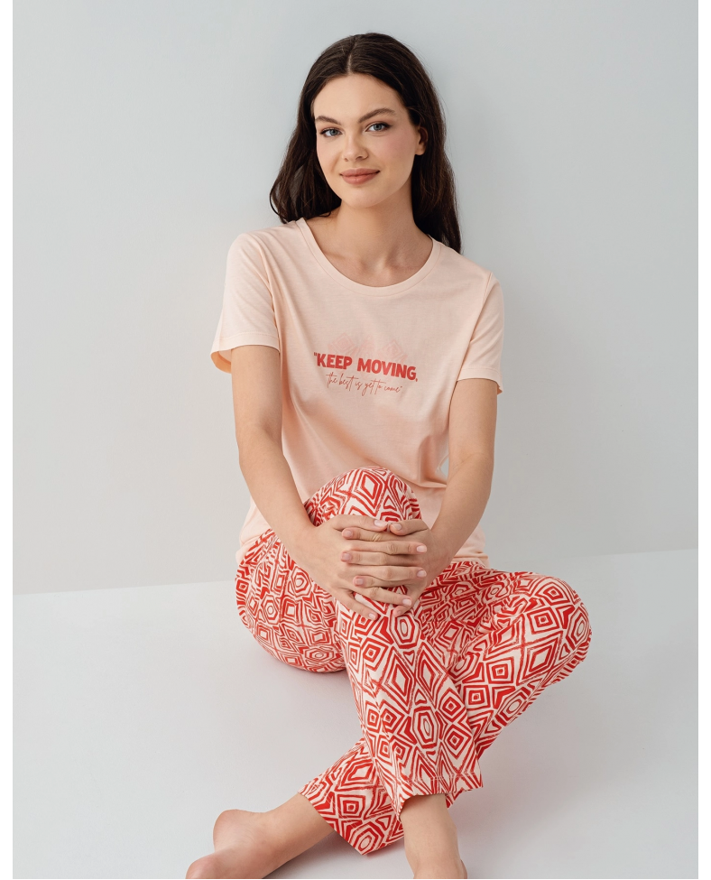 Arnetta 3611-X Kadın Kısa Kol Pijama Takım