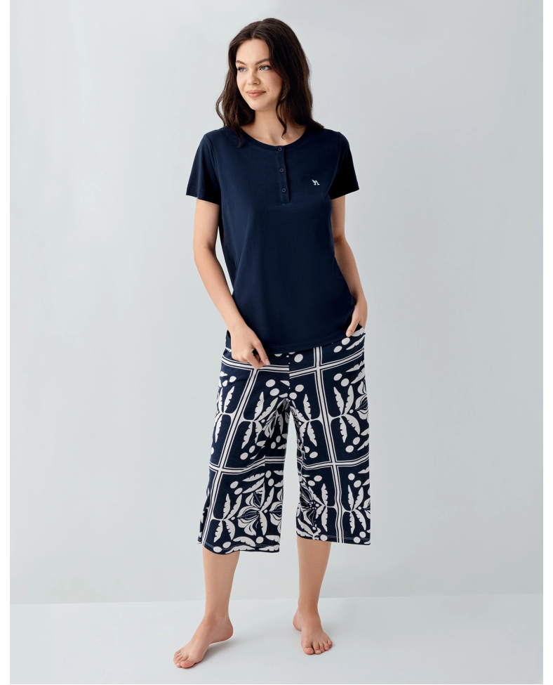 Arnetta 3566-X Kadın Kapri Takım Somersan Giyim | Kadın, Erkek ve Çocuk Moda