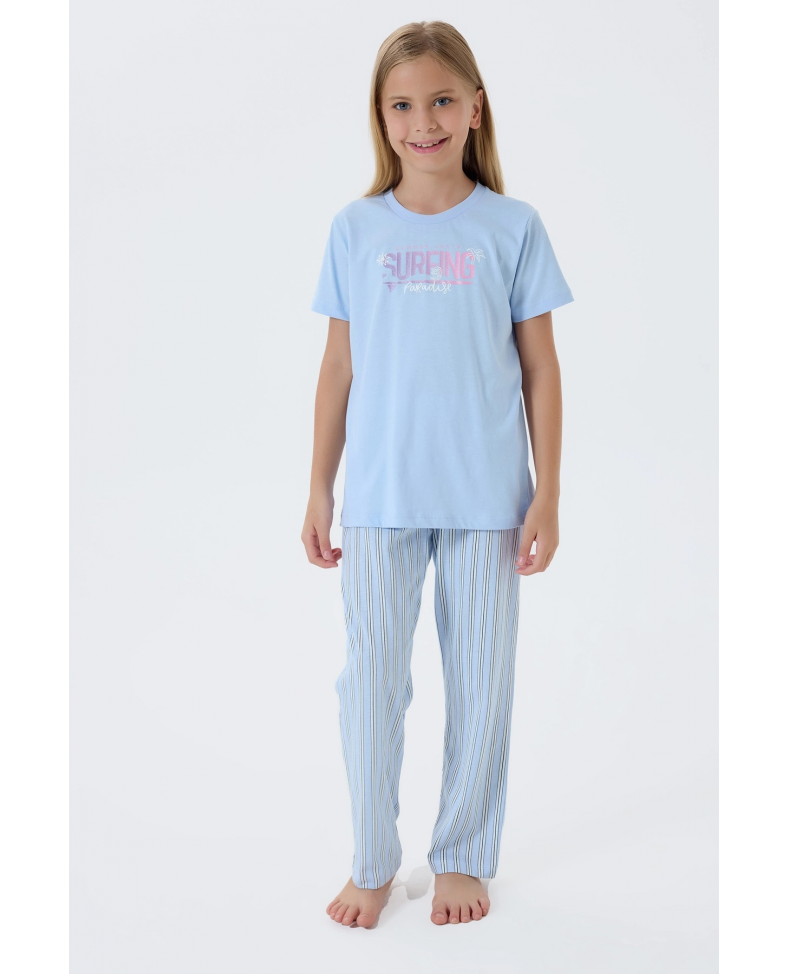 Arnetta 3598-G Kız Çocuk Kısa Kol Pijama Takımı