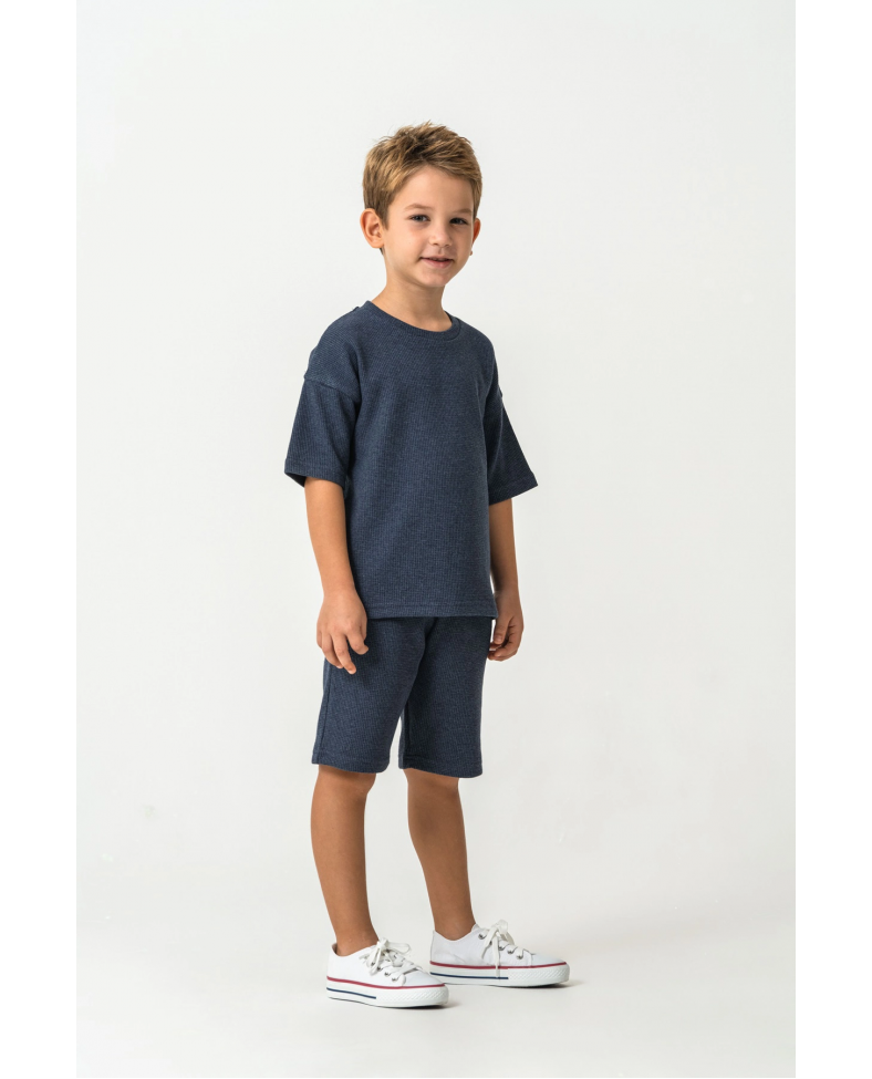 RolyPoly 3725-G Erkek Çocukl Bermuda Takım Somersan Giyim | Kadın, Erkek ve Çocuk Moda