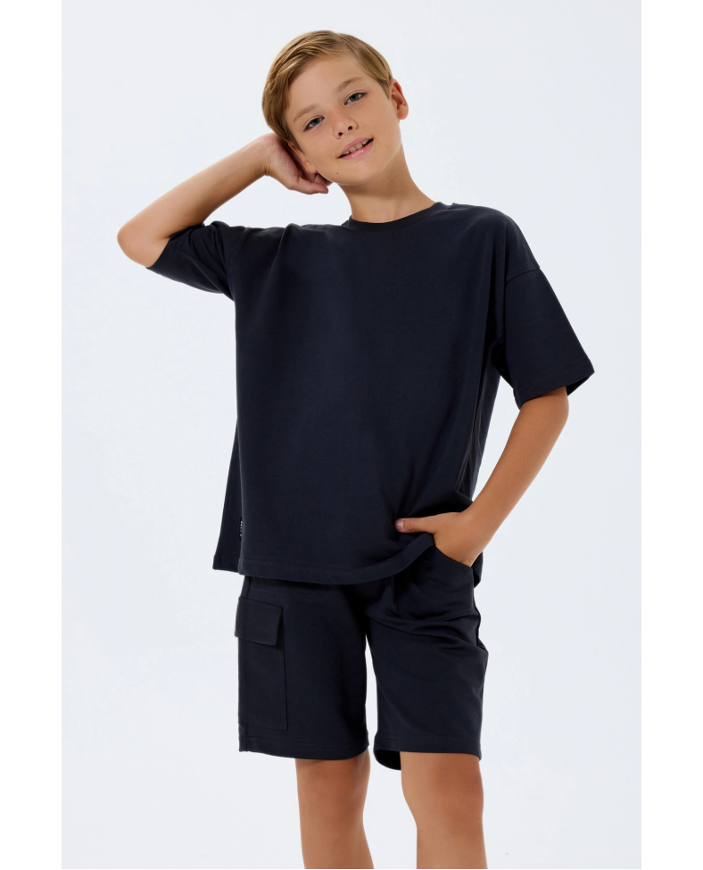 RolyPoly 3765-2 Erkek Çocuk Kargo Bermuda Takım Somersan Giyim | Kadın, Erkek ve Çocuk Moda