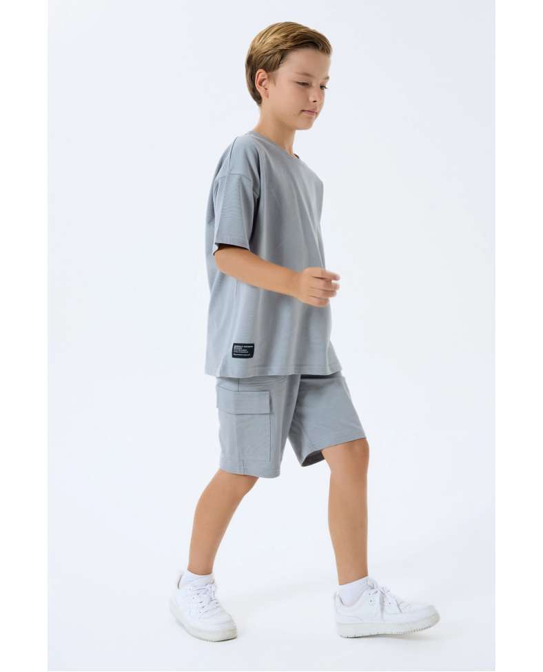 RolyPoly 3765-G Erkek Garson Kargo Bermuda Takım Somersan Giyim | Kadın, Erkek ve Çocuk Moda