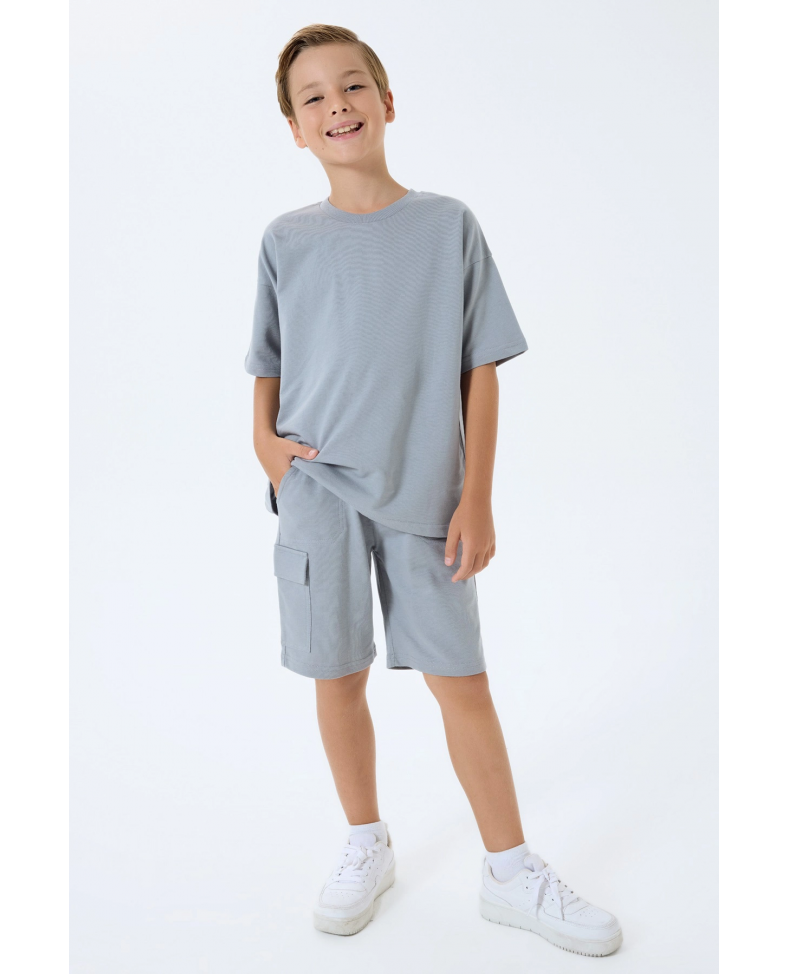 RolyPoly 3765-G Erkek Garson Kargo Bermuda Takım Somersan Giyim | Kadın, Erkek ve Çocuk Moda