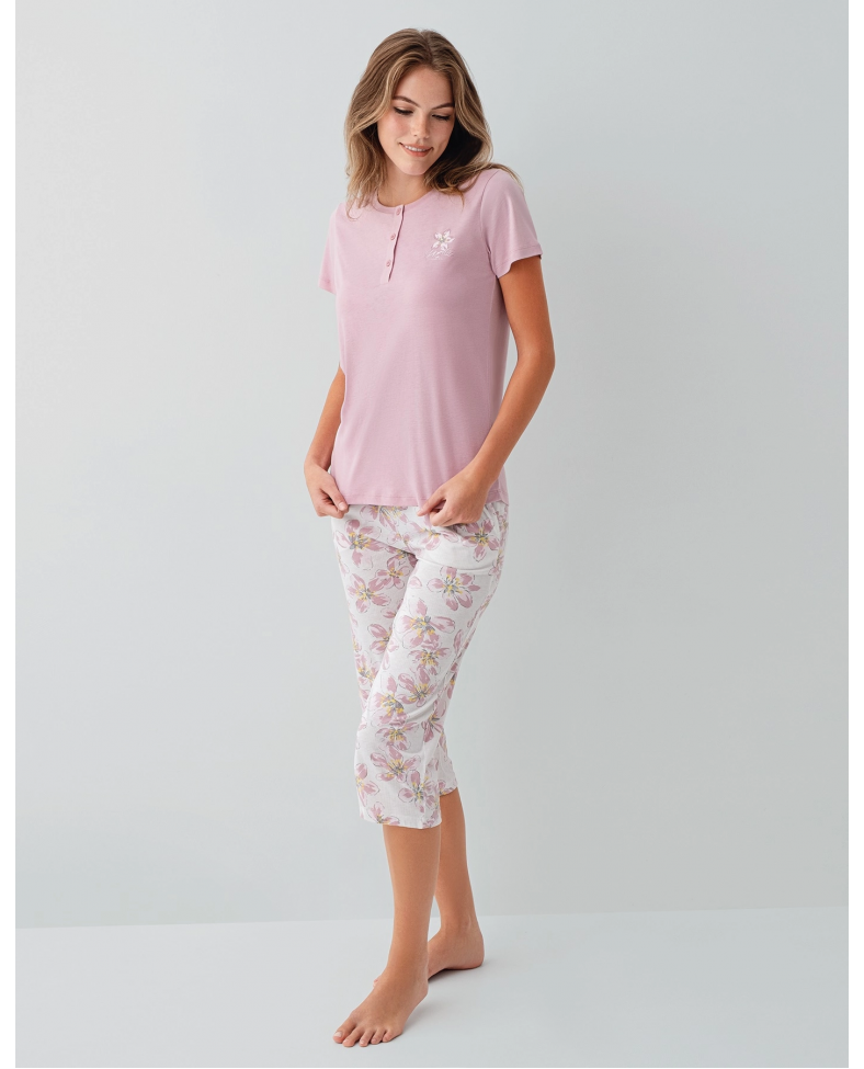 Arnetta 3623-X Kadın Battal Kapri Takım Somersan Giyim | Kadın, Erkek ve Çocuk Moda