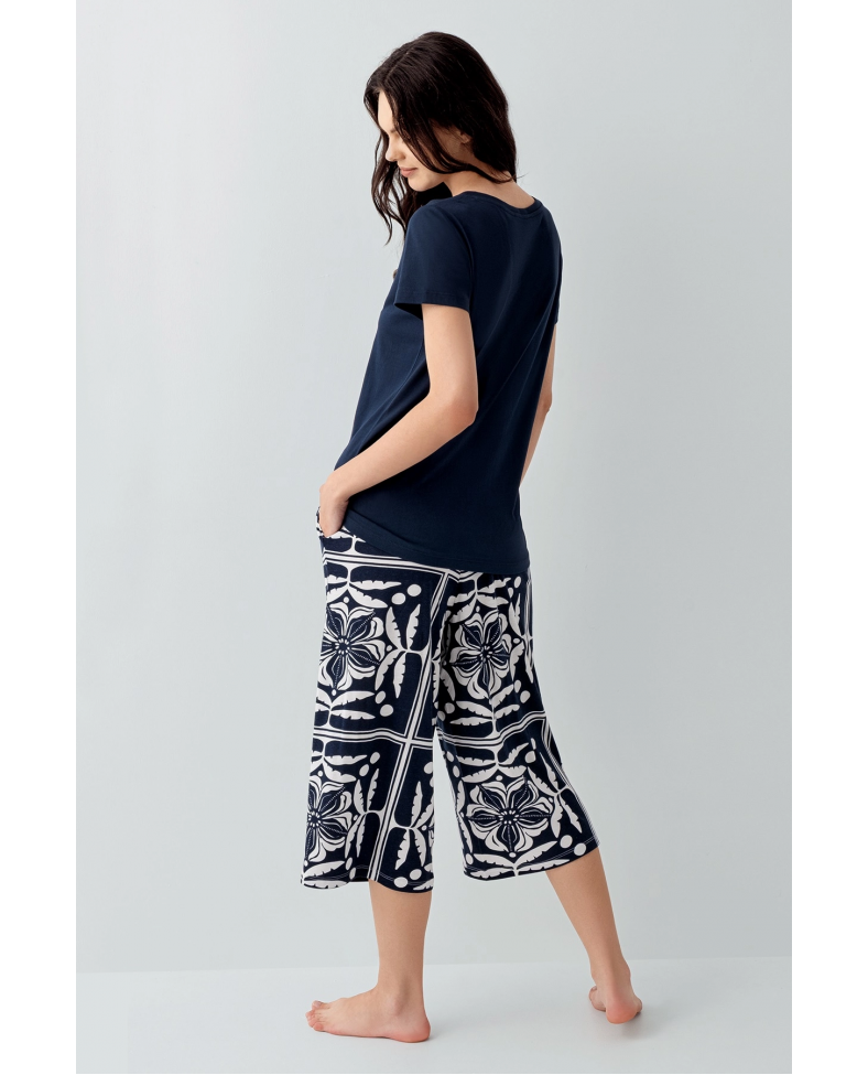 Arnetta 3566-S Kadın Kapri Takım Somersan Giyim | Kadın, Erkek ve Çocuk Moda