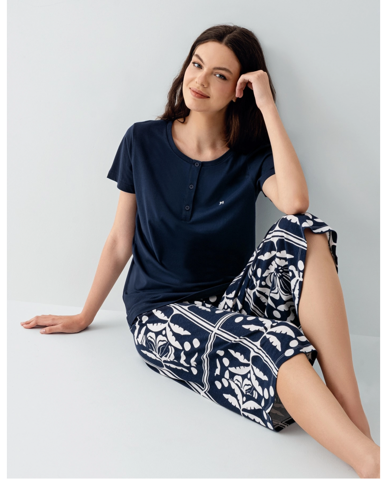 Arnetta 3566-S Kadın Kapri Takım Somersan Giyim | Kadın, Erkek ve Çocuk Moda