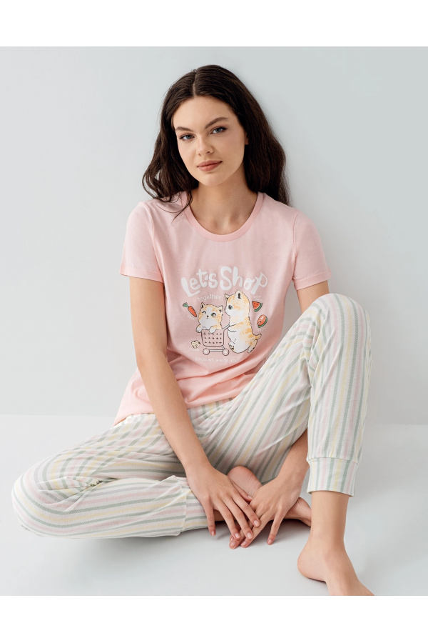 Arnetta 3571-S Kısa Kol Pijama Takımı