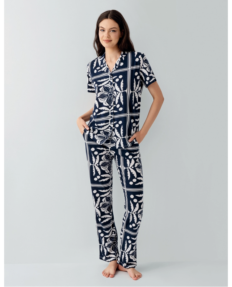 Arnetta 3567-S Kadın Gömlek Pijama Takım Somersan Giyim | Kadın, Erkek ve Çocuk Moda
