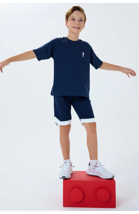 US Polo 2403-4 Erkek Çocuk Bermuda Takım