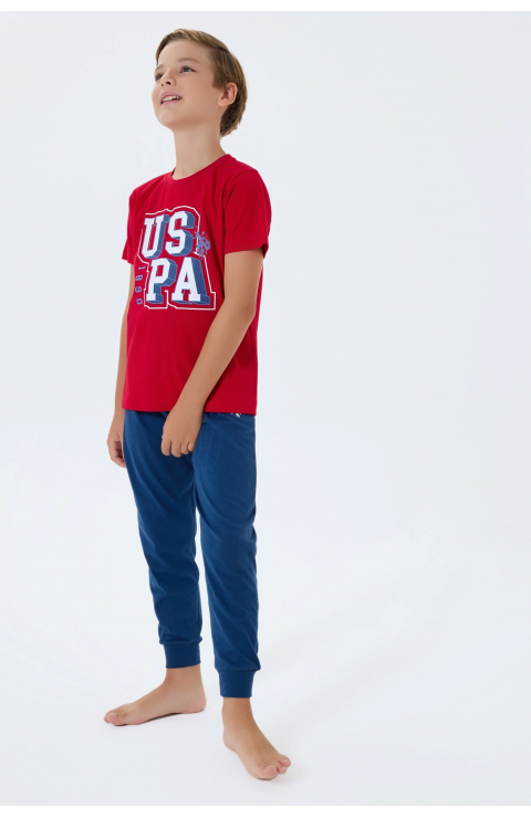 US Polo 2410-4 Erkek Çocuk Pijama Takım