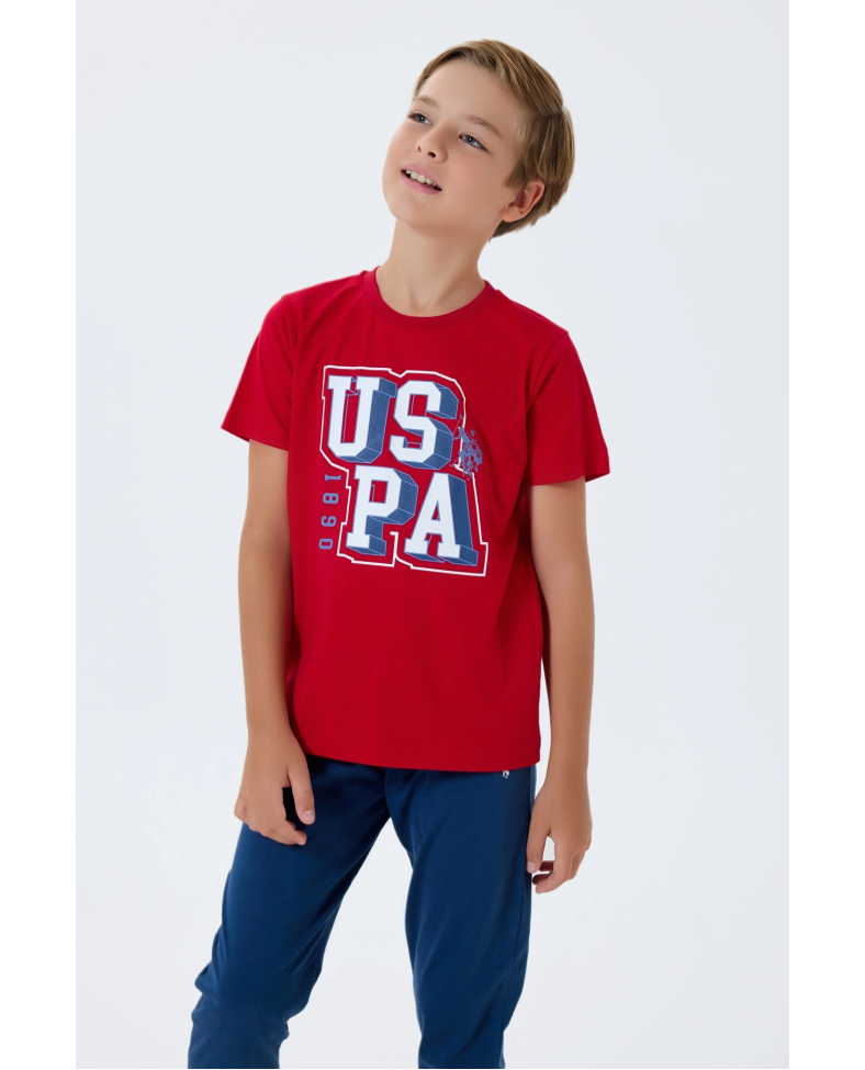 US Polo 2410-4 Erkek Çocuk Pijama Takım