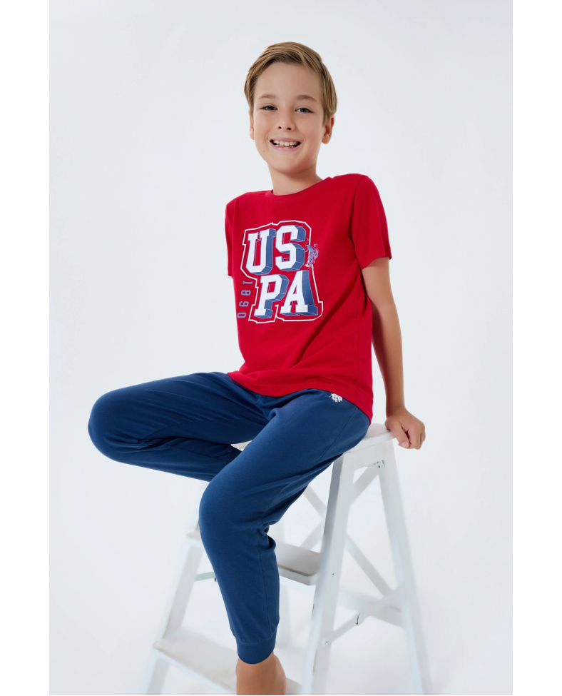 US Polo 2410-G Erkek Garson Pijama Takım