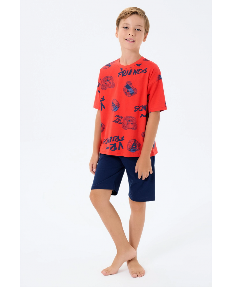 RolyPoly 3751-2 Erkek Çocuk Bermuda Takım Somersan Giyim | Kadın, Erkek ve Çocuk Moda