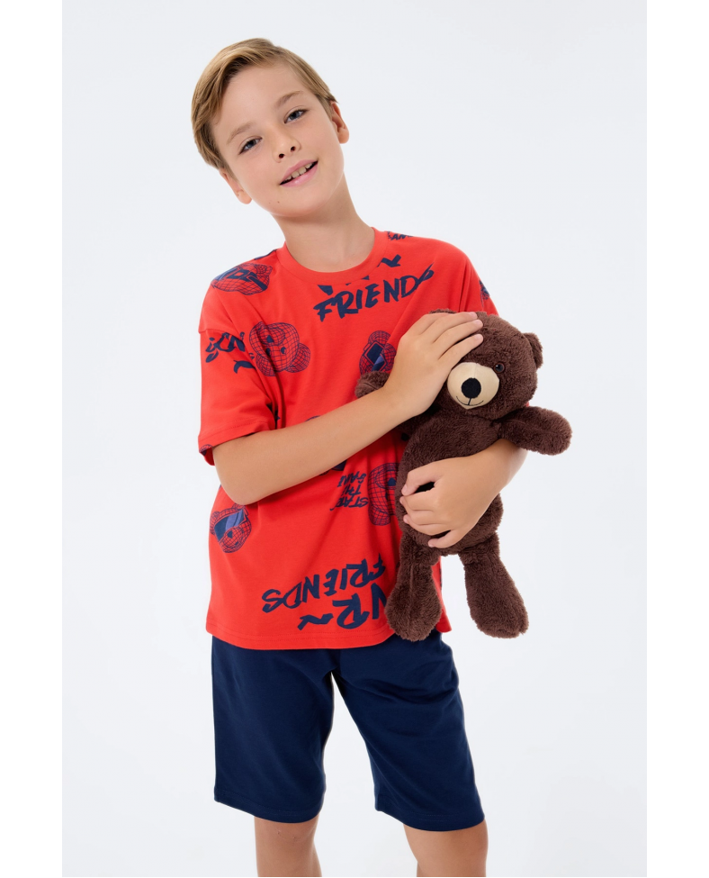 RolyPoly 3751-2 Erkek Çocuk Bermuda Takım Somersan Giyim | Kadın, Erkek ve Çocuk Moda