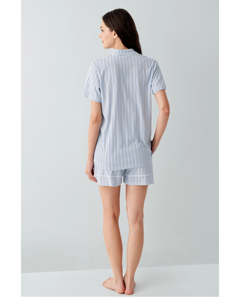 Arnetta 3601-S Kadın Gömlek Pijama Şort Takım Somersan Giyim | Kadın, Erkek ve Çocuk Moda