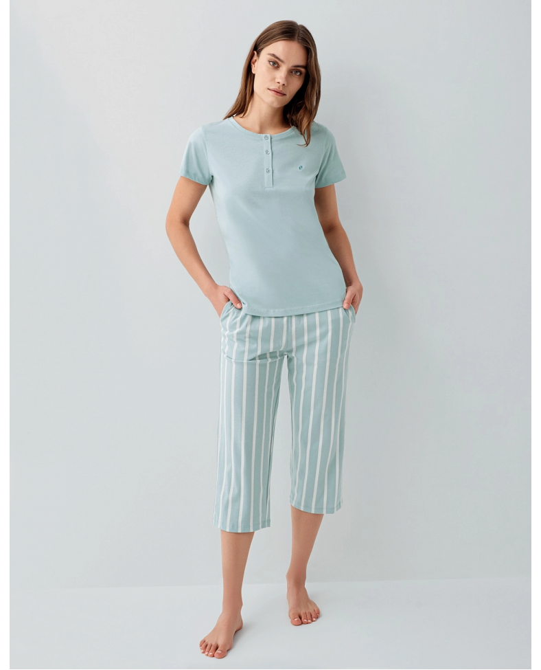 Pierre Cardin 9151-S Kısa Kol Kapri Takım