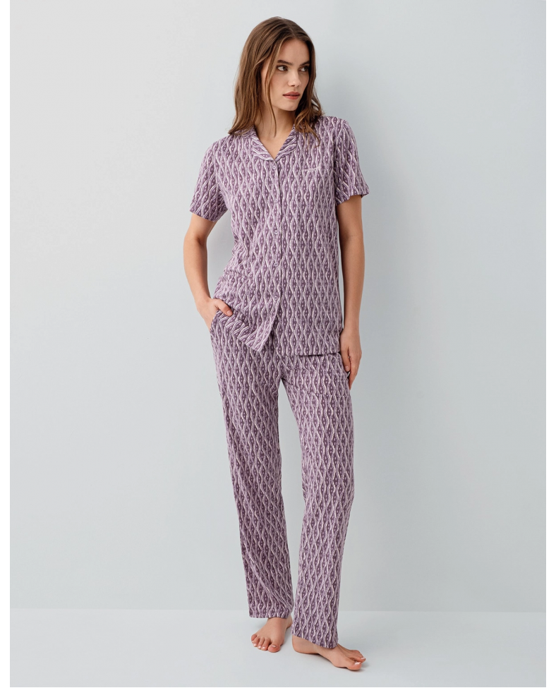 Pierre Cardin 9184-S Kadın Gömlek Pijama Takım