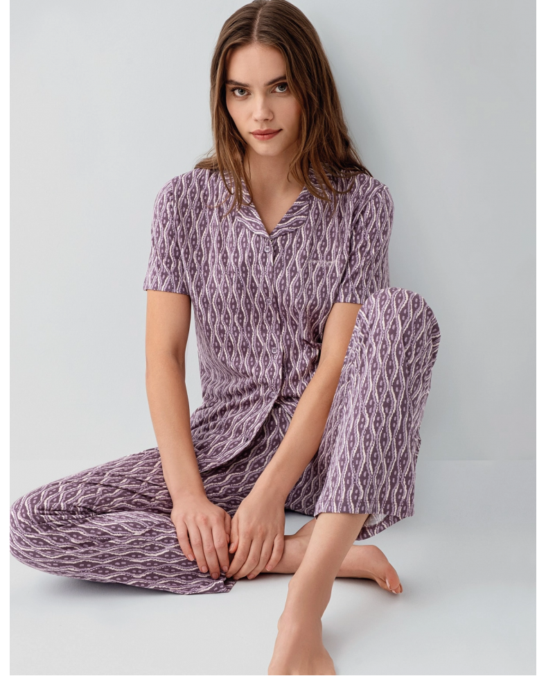 Pierre Cardin 9184-S Kadın Gömlek Pijama Takım
