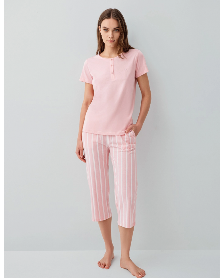 Pierre Cardin 9151-S Kısa Kol Kapri Takım