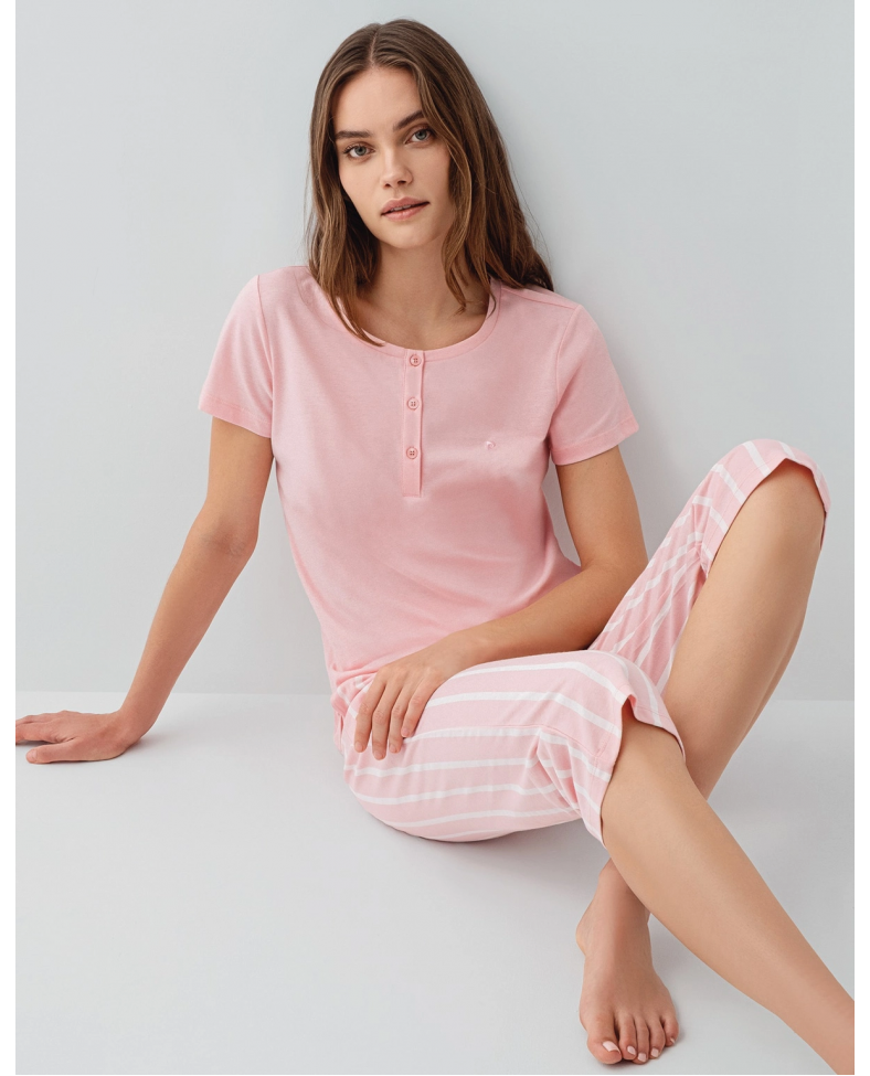 Pierre Cardin 9151-S Kısa Kol Kapri Takım