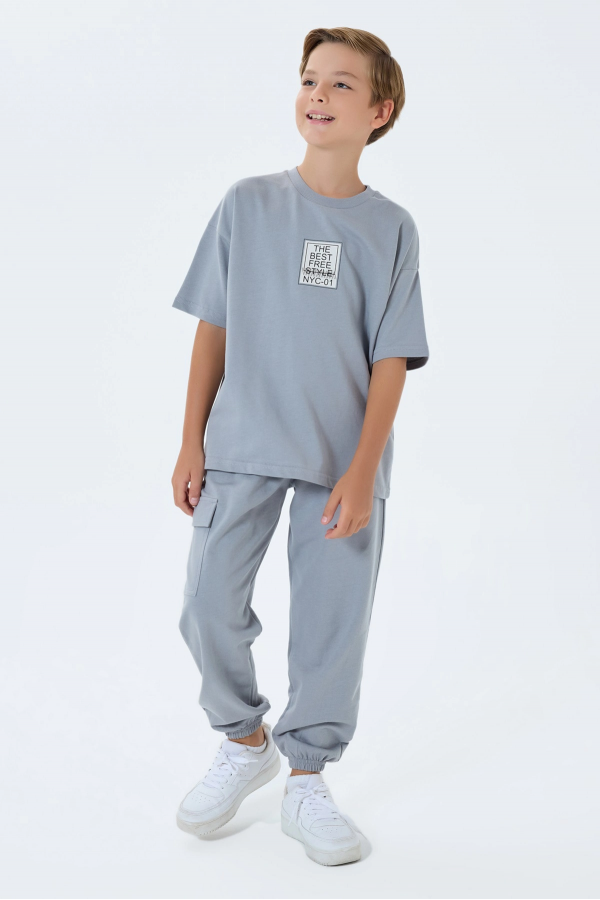 RolyPoly 3766-G Erkek Garson Kargo Pantolon İkili Takım