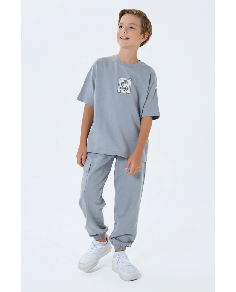 RolyPoly 3766-G Erkek Garson Kargo Pantolon İkili Takım