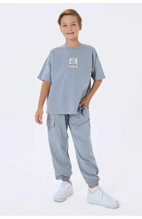 RolyPoly 3766-G Erkek Garson Kargo Pantolon İkili Takım