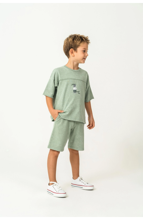 RolyPoly 3734-G Erkek Garson Bermuda Takım