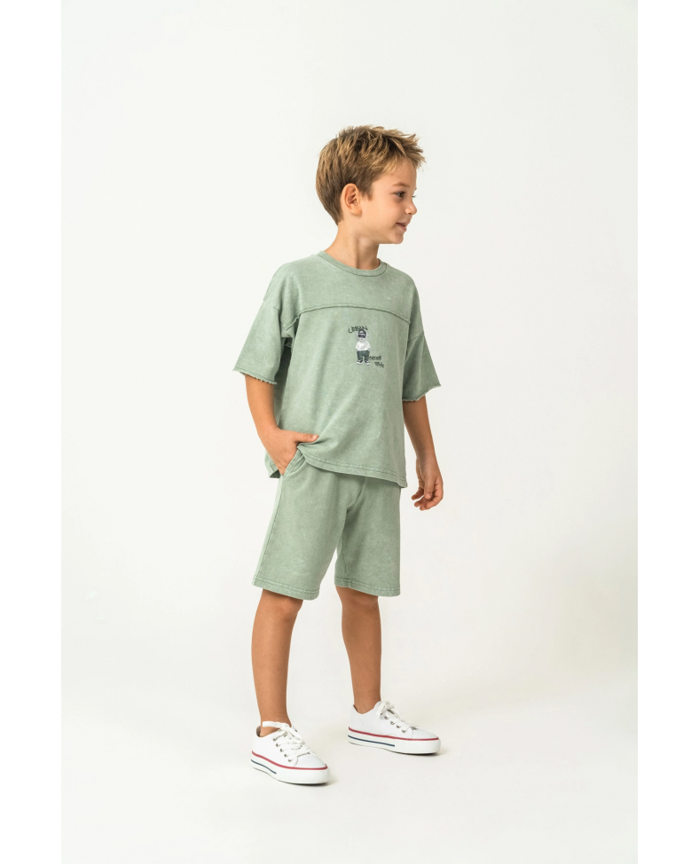 RolyPoly 3734-G Erkek Garson Bermuda Takım