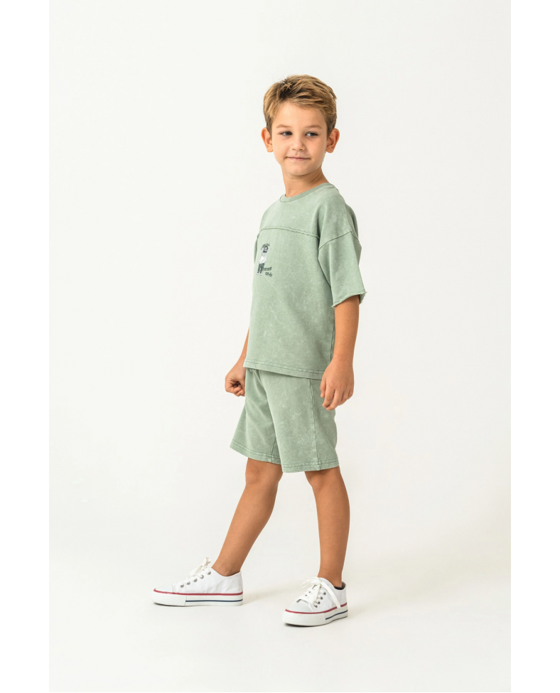 RolyPoly 3734-G Erkek Garson Bermuda Takım