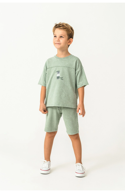 RolyPoly 3734-G Erkek Garson Bermuda Takım